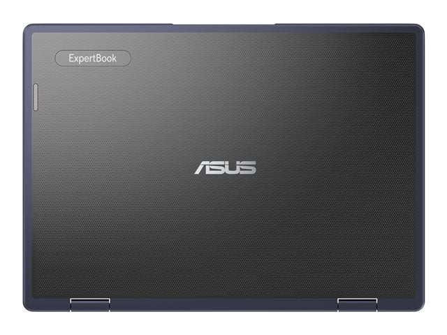 Back view of an ASUS ExpertBook laptop on a white background