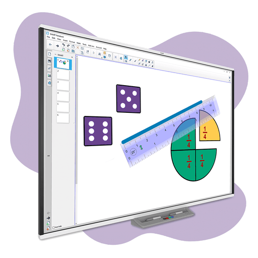 SMART SBM777V-43 77" HD Interactive Whiteboard  in white