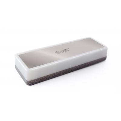 Light grey SMART Board 7000 Education Series Eraser with dark grey spnge and silver SMART logo