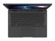 Black laptop on a white background