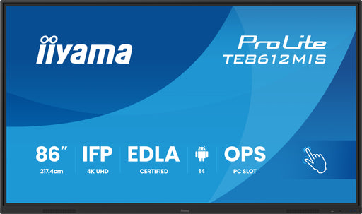 Iiyama ProLite 86" 4K Interactive Panel (TE8612MIS-B4AG)