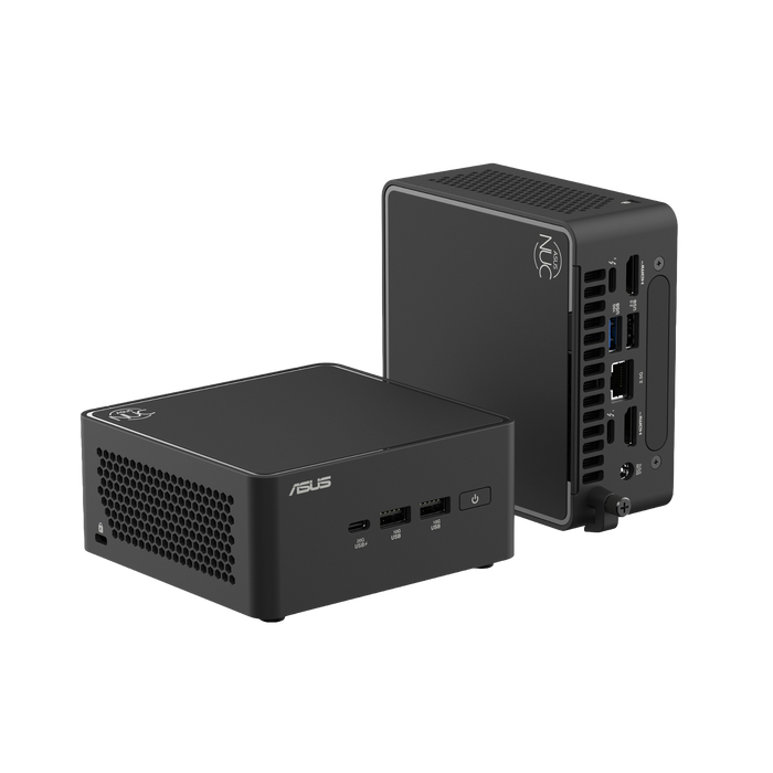 ASUS NUC 15 Pro - Tall - (Barebone) Ultra Small Form Factor PC - Intel Core 3 - Black