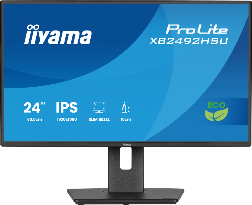 IIYAMA ProLite XB2492HSU-B1 | 24" IPS FHD Slim Bezel Swivel Monitor