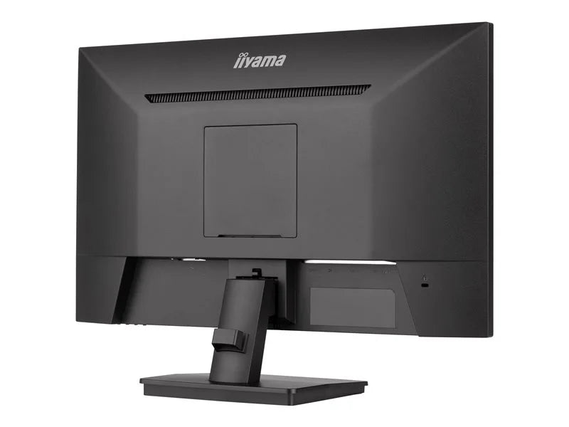 Back view of Iiyama Prolite XU2494HSU-B6 Monitor with matte black chassis and iiyama logo 