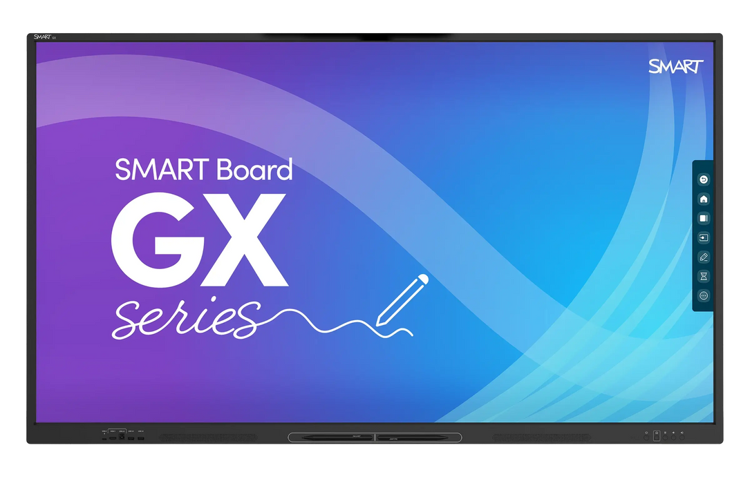 SMART GX Series Interactive panel with black frame and two pens