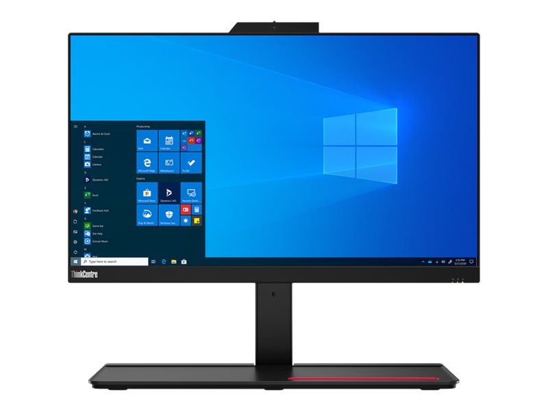 Dark grey Lenovo M70a i7 - All-in-one PC with dark grey base aand red accent