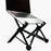 Black NEXSTAND K2 Portable and height adjustable laptop stand with silver macbook pro on top