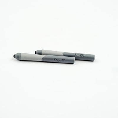 two tone light grey replacement Pens for SMART Board SBM600 and SPNL-4000 Series - Set of Two with SMART logo debossed in side