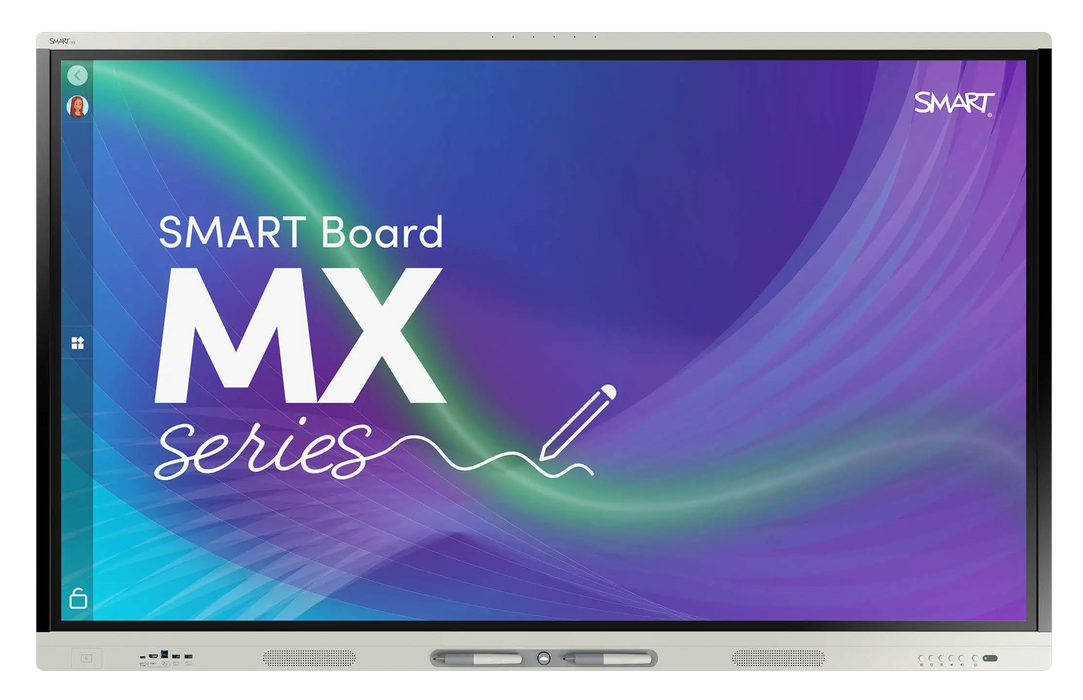 MX Series SMART Board with white frame.