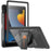 Armadrua branded rugged iPad case with kickstnad fearuring an orange Armadura logo. 